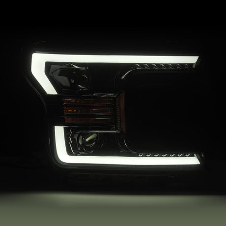 18-20 Ford F150 LUXX-Series LED Projector Headlights Jet Black