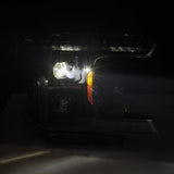 Phares projecteurs à LED série LUXX pour Ford F150 (modèle MK II, 14e génération) 18-20 Alpha-Black