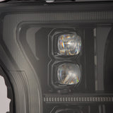 Phares projecteurs à LED série NOVA pour Ford F150 (modèle MK II, 14e génération) 18-20 Alpha-Black