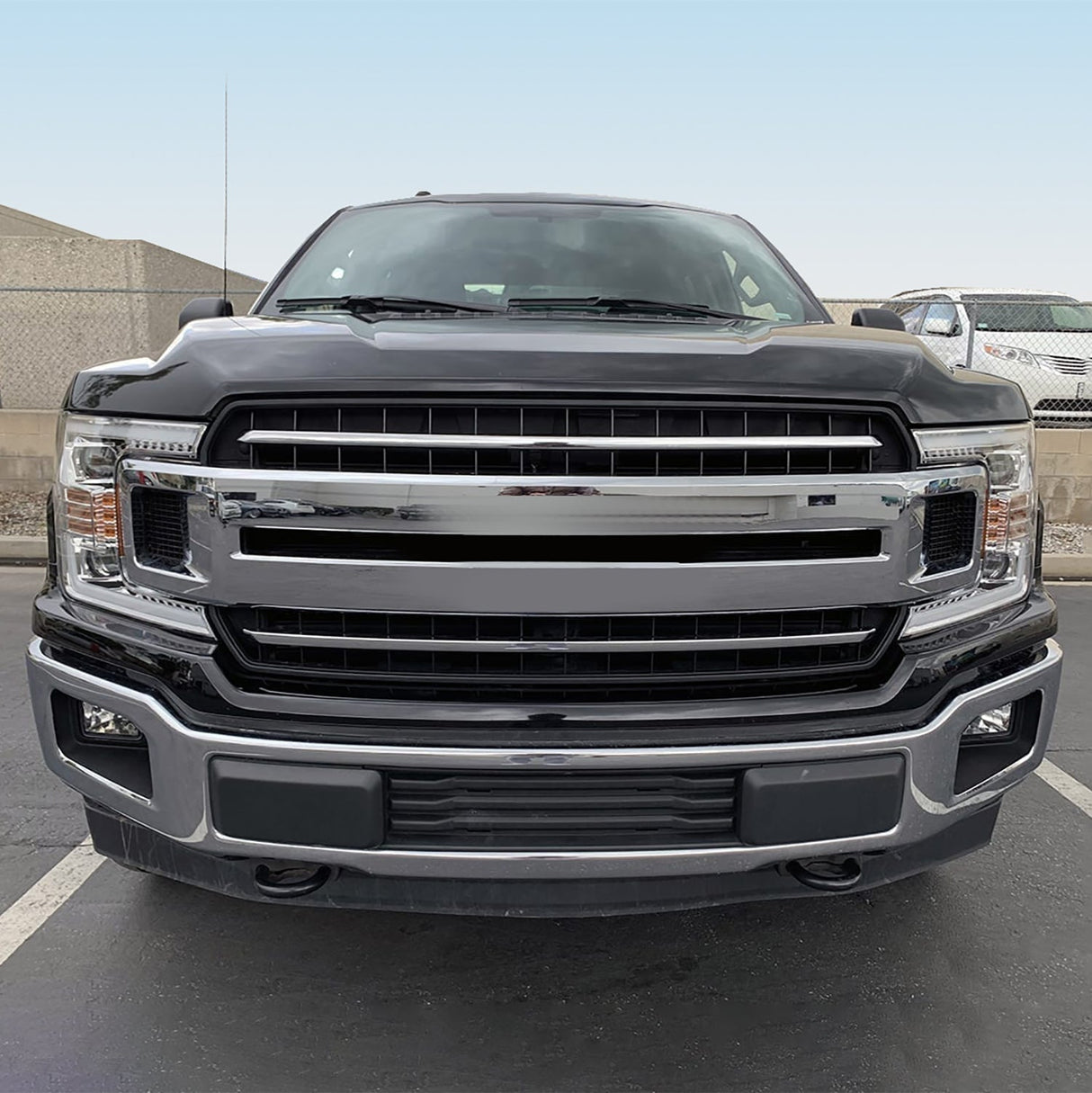 18-20 Ford F150 PRO-Series Halogen Projector Headlights Chrome