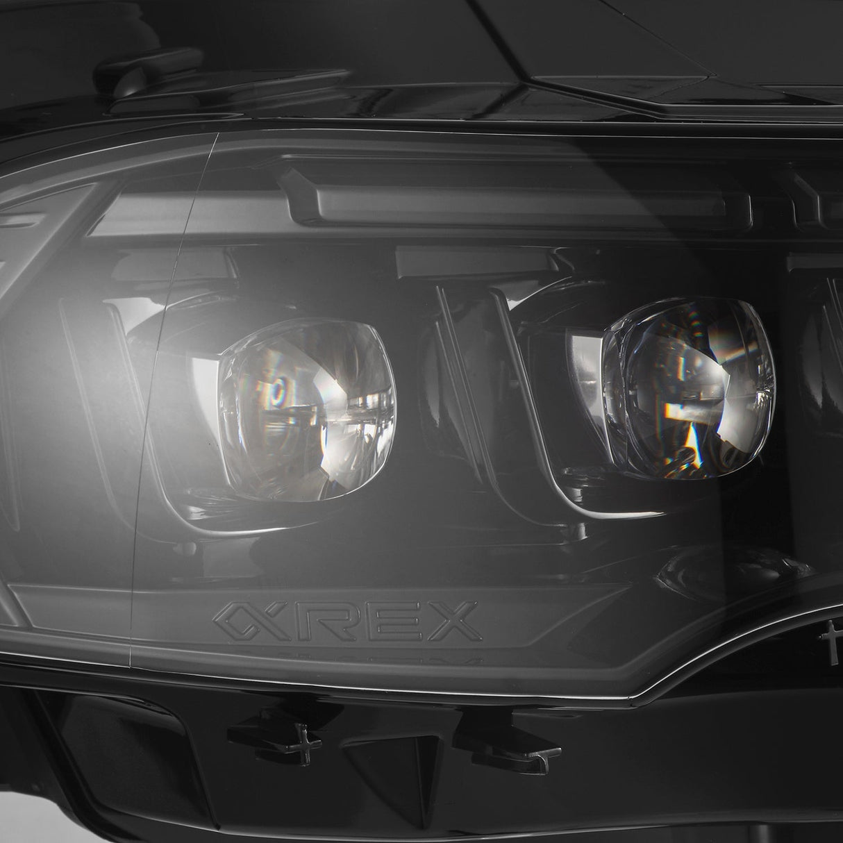 18-23 Ford Mustang MK II NOVA-Series LED Projector Headlights Alpha-Black