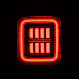 18-25 Jeep Wrangler JL NOVA-Series Prismatic LED Tail Lights Alpha-Black