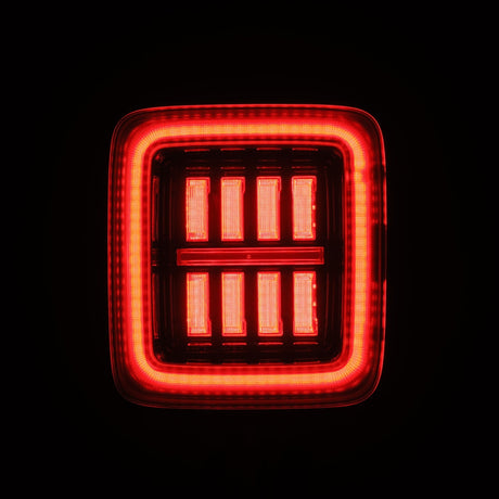18-25 Jeep Wrangler JL NOVA-Series Prismatic LED Tail Lights Alpha-Black