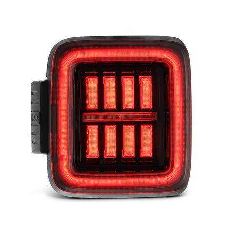 18-25 Jeep Wrangler JL NOVA-Series Prismatic LED Tail Lights Alpha-Black