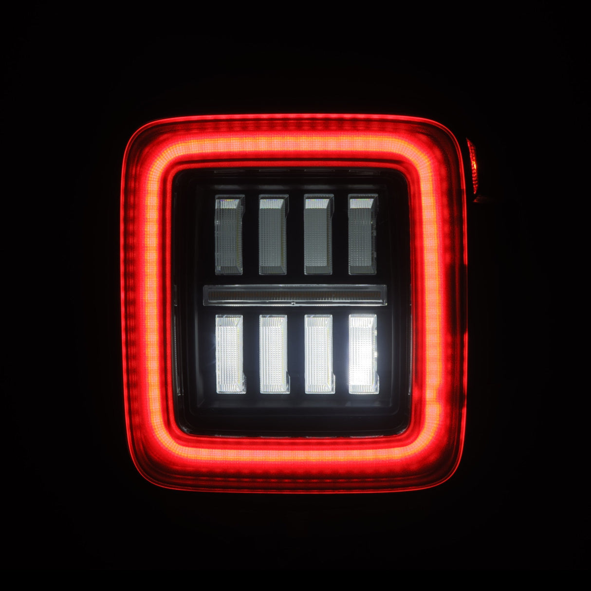 Feux arrière à LED prismatiques pour Jeep Wrangler JL NOVA-Series 18-25, noir et rouge