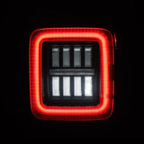 Feux arrière à LED prismatiques pour Jeep Wrangler JL NOVA-Series 18-25, noir et rouge
