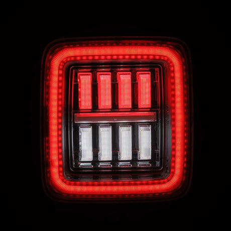 18-25 Jeep Wrangler JL NOVA-Series Prismatic LED Tail Lights Clear