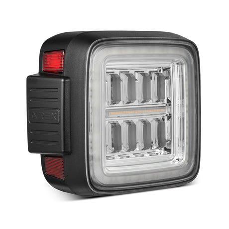 18-25 Jeep Wrangler JL NOVA-Series Prismatic LED Tail Lights Clear