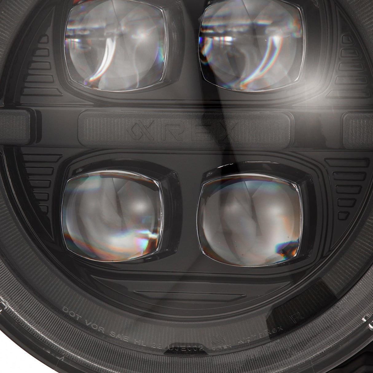 18-25 Jeep Wrangler JL/Gladiator JT NOVA-Series LED Projector Headlights Alpha-black
