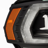 Phares projecteurs à DEL noirs de la série LUXX pour Ram 2500/3500/4500/5500 19-24