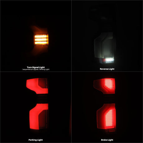 19-25 Chevrolet Silverado 1500 / 20-25 Silverado 2500HD/3500HD LUXX-Series LED Tail Lights Black