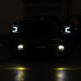 Phares antibrouillard à LED bicolores DoubleTap pour Chevrolet Silverado 1500/Chevrolet Silverado 2500HD/3500HD 19-23