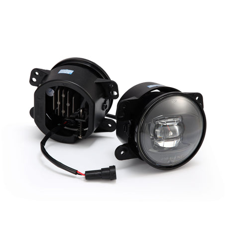 18-23 Jeep Wrangler JL (Rubicon/Sahara with OE Plastic Bumper) / Gladiator JT DoubleTap Dual Color LED Projector Fog Lights