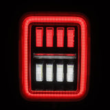 19-25 Jeep Gladiator JT NOVA-Series Prismatic LED Tail Lights Black-Red