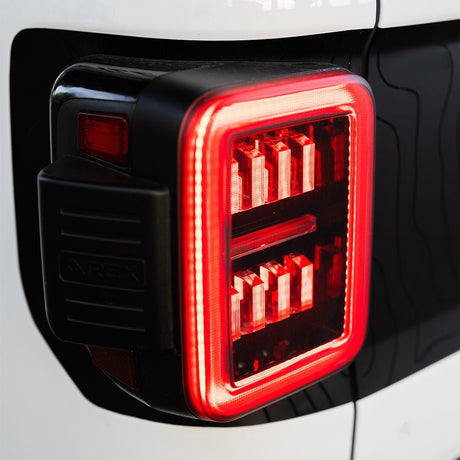 19-25 Jeep Gladiator JT NOVA-Series Prismatic LED Tail Lights Black-Red