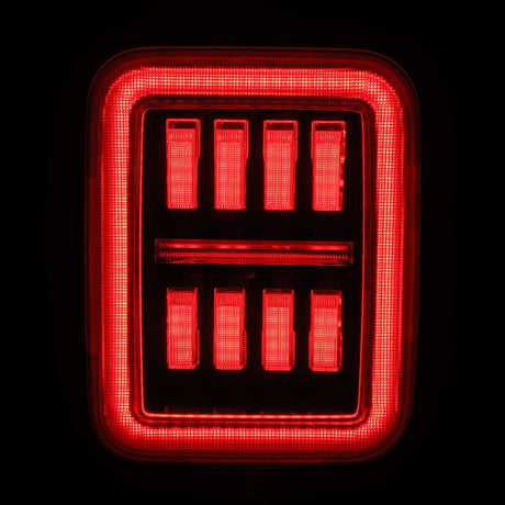 19-25 Jeep Gladiator JT NOVA-Series Prismatic LED Tail Lights Black-Red