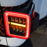 19-25 Jeep Gladiator JT NOVA-Series Prismatic LED Tail Lights Black-Red