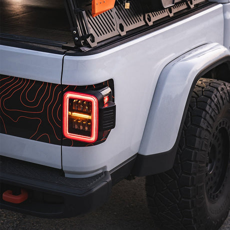 19-25 Jeep Gladiator JT NOVA-Series Prismatic LED Tail Lights Chrome