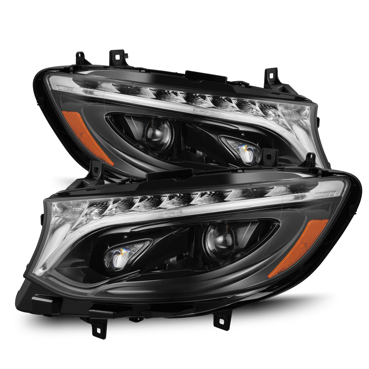 19-25 Mercedes-BenzÊSprinter LUXX-Series LED Projector Headlights Alpha-Black