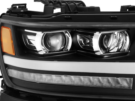 19-24 Ram 1500 LUXX-Series LED Projector Headlights Jet Black