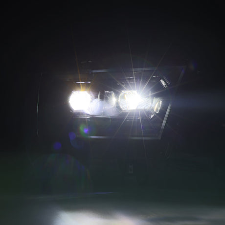 19-24 Ram 1500 (MK II 2500 Style) LUXX-Series LED Projector Headlights Alpha-Black