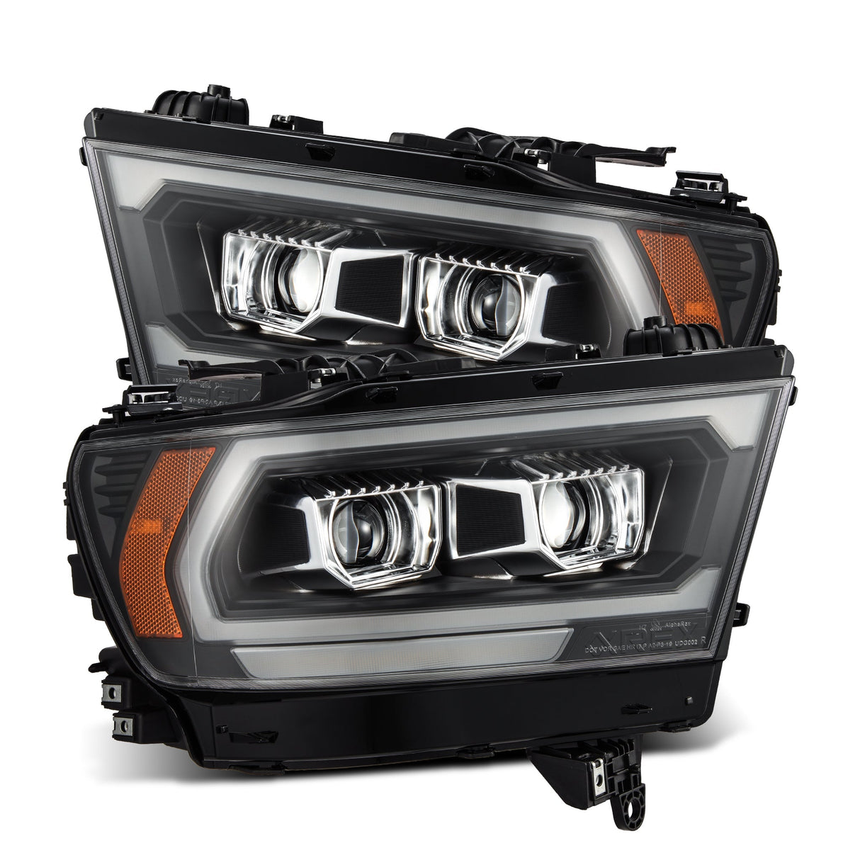Phares projecteurs à DEL de la série LUXX pour Ram 1500 (style MK II 2500) 19-24, noirs