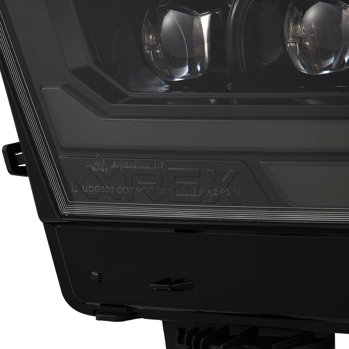 19-24 Ram 1500 (MK II 2500 Style) NOVA-Series LED Projector Headlights Alpha-Black