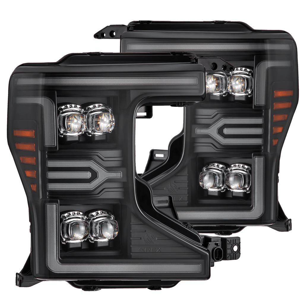 20-22 Ford Super Duty NOVA-Series LED Projector Headlights Black