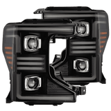 20-22 Ford Super Duty PRO-Series Halogen Projector Headlights Black