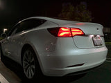 20-24 Tesla Model Y / 22-23 Model 3 (With Stock Amber Turn Signal) PRO-Series LED Tail Lights Jet Black