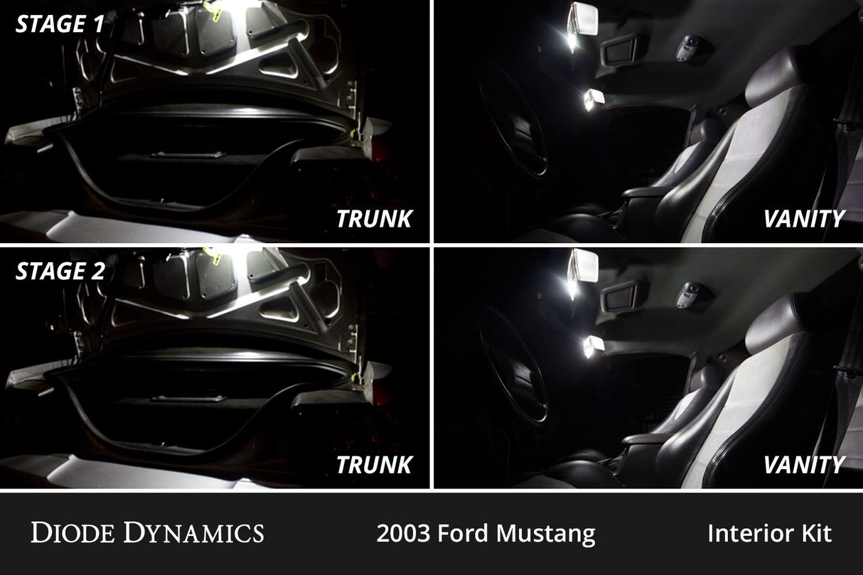 Kit de conversion LED intérieur pour Ford Mustang 1994-2004