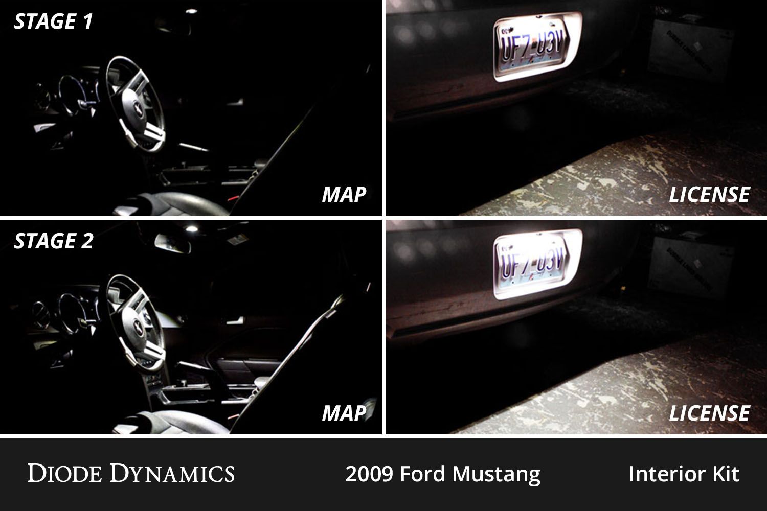 Kit de conversion LED intérieur pour Ford Mustang 2005-2009