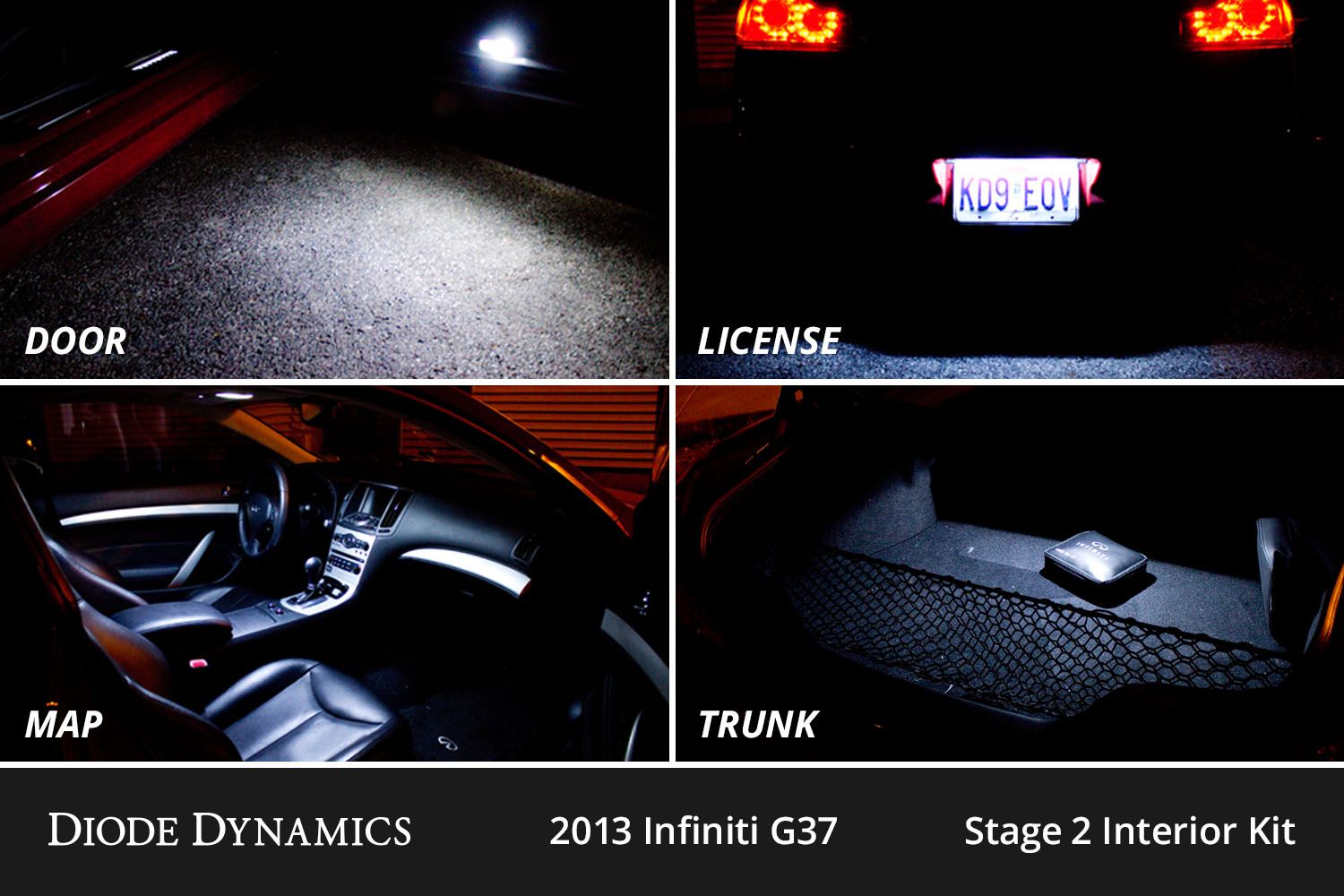Interior LED Conversion Kit for 2008-2013 Infiniti G37 Coupe