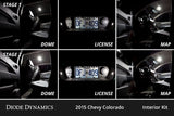 Kit de conversion LED intérieur pour Chevrolet Colorado 2015-2022