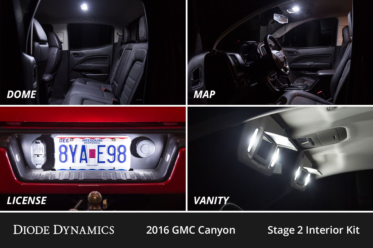 Interior LED Conversion Kit for 2015-2022 GMC Canyon