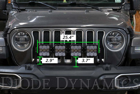 SS5 Grille CrossLink Lightbar Kit for 2020-2025 Jeep Gladiator