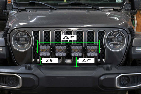 Stage Series Grille Bracket Kit for 2018-2026 Jeep JL Wrangler