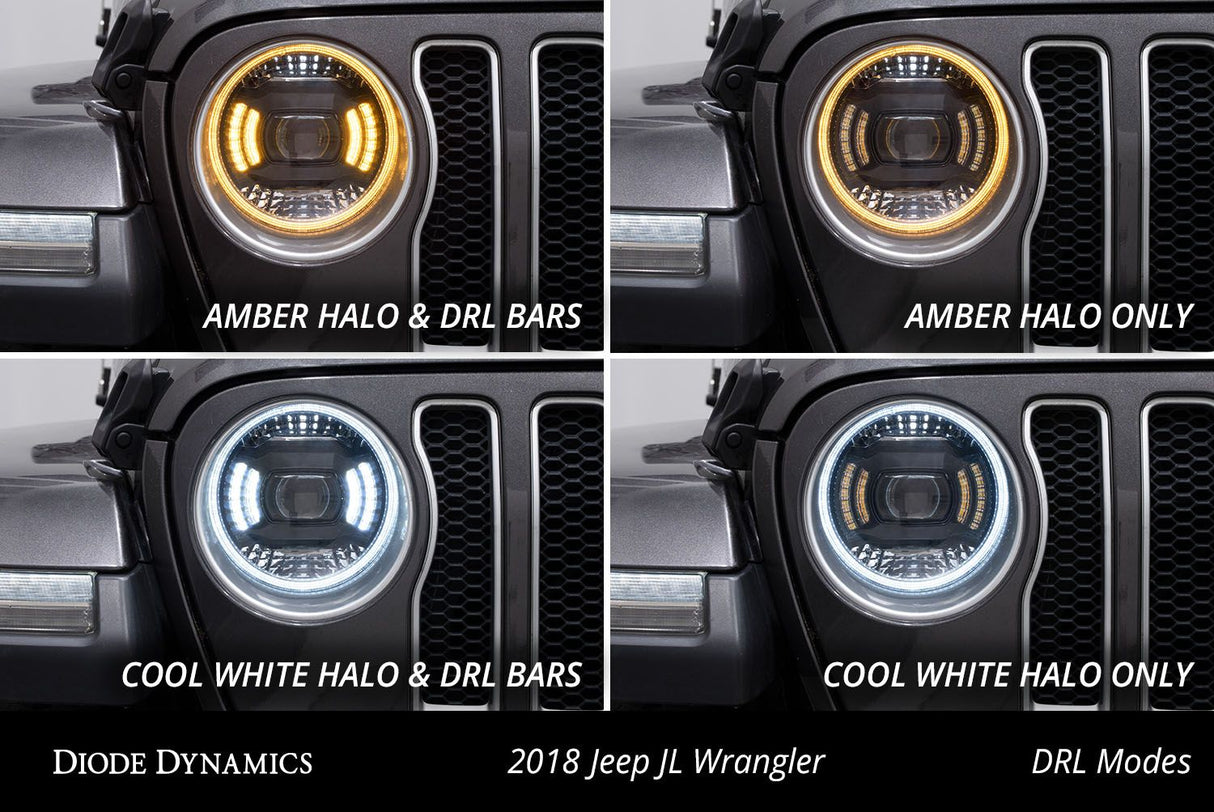 Phares LED Elite pour Jeep JL/JT Wrangler 2018-2023