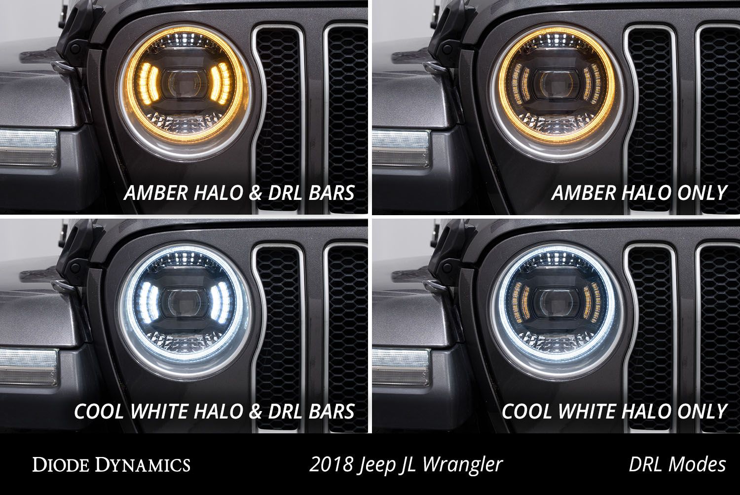 Phares LED Elite pour Jeep JL/JT Wrangler 2018-2023