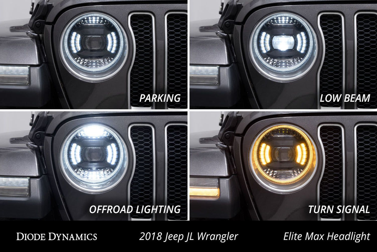 Phares LED Elite pour Jeep JL/JT Wrangler 2018-2023