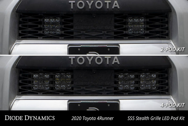 SS5 Stealth Grille LED Pod Kit for 2014-2024 Toyota 4Runner