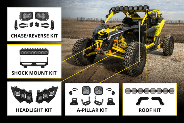 Can Am 2017 Maverick X3 SS10 Grille Bracket Kit for 2017-2025 Can-Am Maverick X3