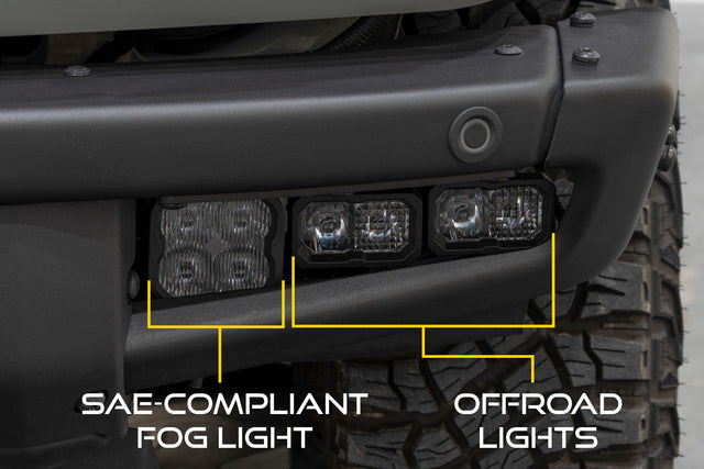 Fog Pocket Bracket Kit for 2021-2025 Ford Bronco (w/ Steel Bumper)