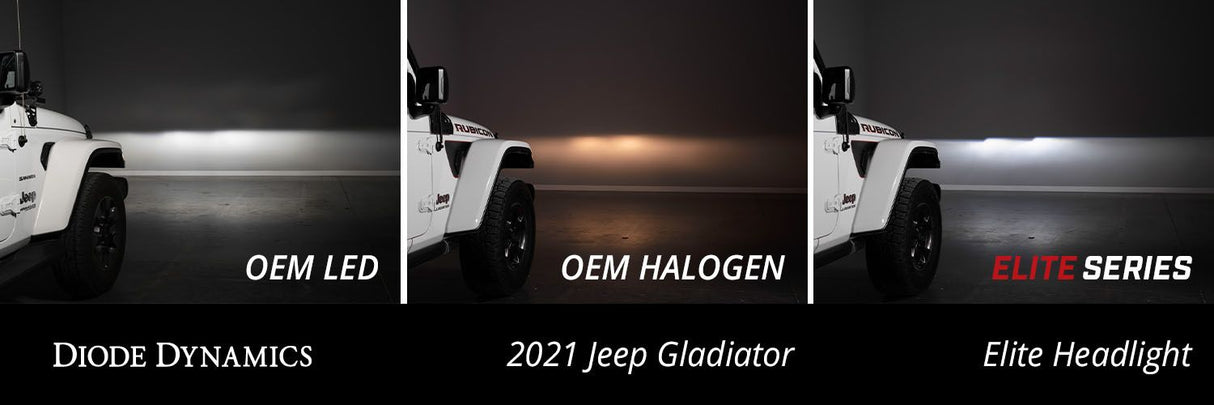 Phares LED Elite pour Jeep JL/JT Wrangler 2018-2023