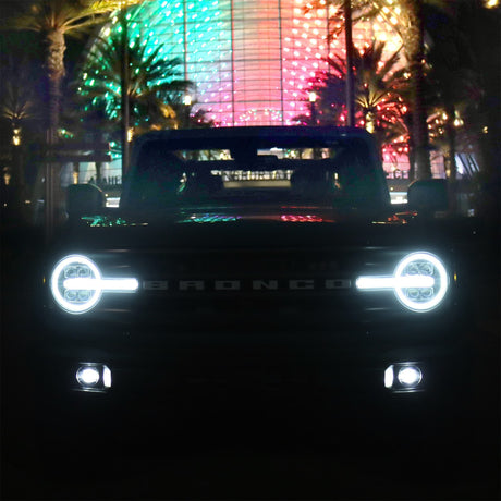 21-25 Ford Bronco / 22-25 Bronco Raptor NOVA-Series LED Projector Headlights Black