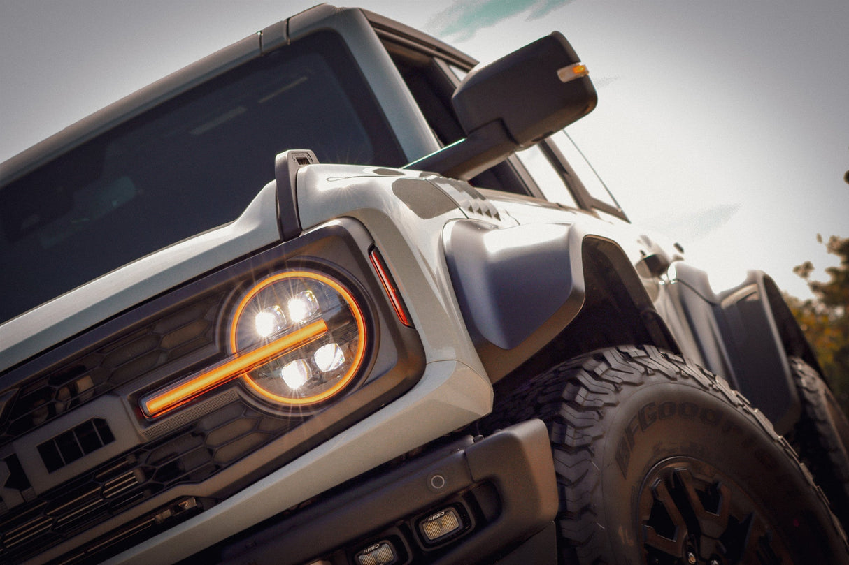 21-25 Ford Bronco /22-25 Ford Bronco Raptor NOVA-Series LED Projector Headlights Alpha-black
