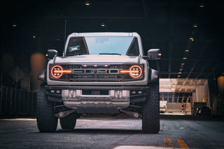 21-25 Ford Bronco /22-25 Ford Bronco Raptor NOVA-Series LED Projector Headlights Alpha-black
