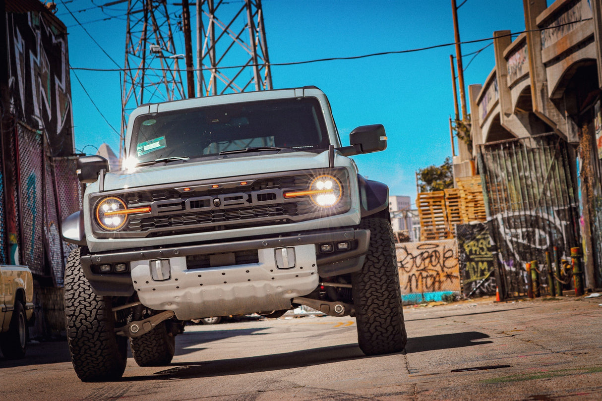 21-25 Ford Bronco /22-25 Ford Bronco Raptor NOVA-Series LED Projector Headlights Alpha-black