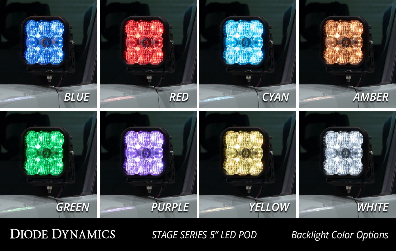 Stage Series Backlit Ditch Light Kit for 2022-2026 Toyota Tundra