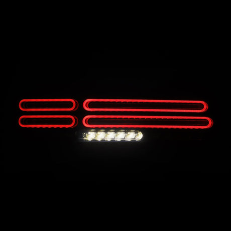 23-25 Nissan Z Quad-Loop Style NOVA-Series Prismatic LED Tail Lights Alpha-Black